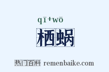 栖蜗是什么意思的图片